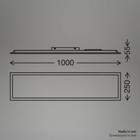 BRILONER LED panel stropna svjetiljka za kupaonicu, 100x25x6 cm, bijela, neutralno bijelo svjetlo, 4000K, IP44 zaštita, za garažu, radionicu, podrum, spavaću sobu 7