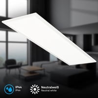 BRILONER LED panel stropna svjetiljka za kupaonicu, 100x25x6 cm, bijela, neutralno bijelo svjetlo, 4000K, IP44 zaštita, za garažu, radionicu, podrum, spavaću sobu 2