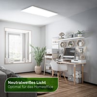 Plafonieră LED tip panou BRILONER, 100x25x6 cm, 13,8W, 2900 lm, lumină albă neutră, design plat, iluminare indirectă, sufragerie, bucătărie 3