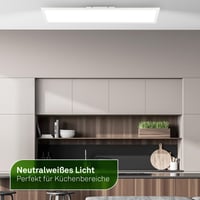 Plafonieră LED tip panou BRILONER, 100x25x6 cm, 13,8W, 2900 lm, lumină albă neutră, design plat, iluminare indirectă, sufragerie, bucătărie 4