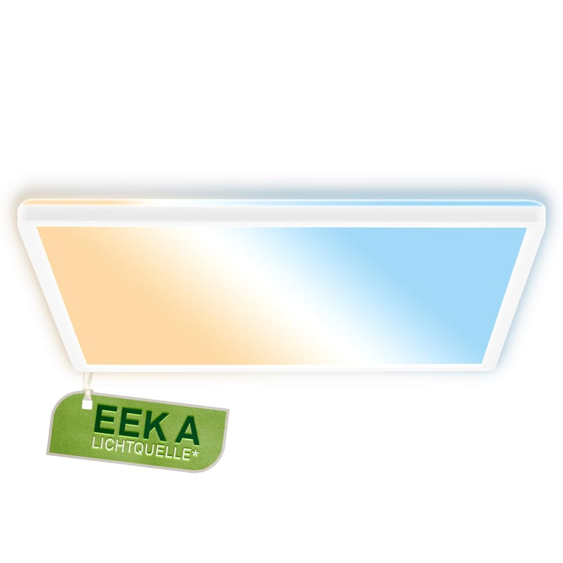 Plafoniere LED BRILONER 42x42x3 cm Alb, 14,2W 3000lm CCT Lumină Albă Reglabilă, Iluminat Indirect Plat pentru Sufragerie și Hol