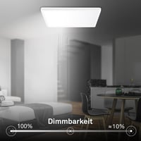 Plafoniere LED BRILONER 42x42x3 cm Alb, 14,2W 3000lm CCT Lumină Albă Reglabilă, Iluminat Indirect Plat pentru Sufragerie și Hol 8