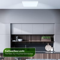 Plafoniere LED BRILONER 42x42x3 cm Alb, 14,2W 3000lm CCT Lumină Albă Reglabilă, Iluminat Indirect Plat pentru Sufragerie și Hol 5