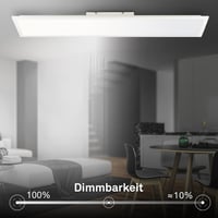 Stropné LED svietidlo BRILONER, biele, 12,6 W, 2860 lm, stmievateľné s diaľkovým ovládaním, od teplej bielej po studenú bielu, 100 x 25 x 6 cm 7