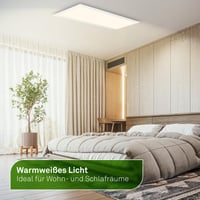 Stropné LED svietidlo BRILONER, biele, 12,6 W, 2860 lm, stmievateľné s diaľkovým ovládaním, od teplej bielej po studenú bielu, 100 x 25 x 6 cm 4