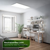 Stropné LED svietidlo BRILONER, biele, 12,6 W, 2860 lm, stmievateľné s diaľkovým ovládaním, od teplej bielej po studenú bielu, 100 x 25 x 6 cm 3