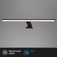 BRILONER LED osvetlenie zrkadla, kúpeľňové svietidlo, IP44, 8W, 780 lm, 4000K, 600x103x36 mm, čierne 2