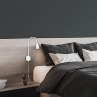 Lampă de pat cu LED Briloner Leuchten 2082-016 cu braț flexibil, întrerupător pornit/oprit, 4,7W, 400 lumeni, 3000K, alb, metal 4