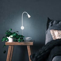 Lampă de pat cu LED Briloner Leuchten 2082-016 cu braț flexibil, întrerupător pornit/oprit, 4,7W, 400 lumeni, 3000K, alb, metal 3