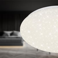 Stropné LED svietidlo Briloner Leuchten s diaľkovým ovládaním, stmievateľné, nastaviteľná teplota farby, 2200 lúmenov, 18 W, priemer 39 cm, biele 5