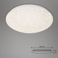 Stropné LED svietidlo Briloner Leuchten s diaľkovým ovládaním, stmievateľné, nastaviteľná teplota farby, 2200 lúmenov, 18 W, priemer 39 cm, biele 7