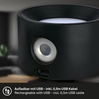 BRILONER Mágneses Fali Lámpa Akkumulátoros, Dimmelhető, 360° Forgatható, Meleg-Hideg Fény - Black, Drilling 8