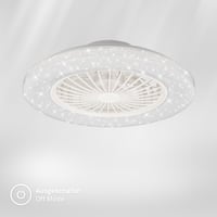 Stropný ventilátor BRILONER so svetlom, diaľkovým ovládaním, stmievateľný, CCT, RGBIC, 5 rýchlostí, časovač, 48,5x14,5 cm, biely 5