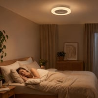 Stropný ventilátor BRILONER so svetlom, diaľkovým ovládaním, stmievateľný, CCT, RGBIC, 5 rýchlostí, časovač, 48,5x14,5 cm, biely 3