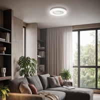 Stropný ventilátor so svietidlom BRILONER CCT, 5 rýchlostí, diaľkové ovládanie, stmievač, časovač, biely 48,5x14,5 cm 3