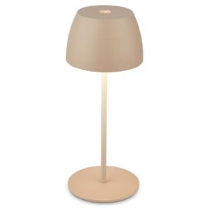 Mini LED stolová lampa BRILONER, dotyková, plynule stmievateľná, USB-C, 8x20 cm - béžová