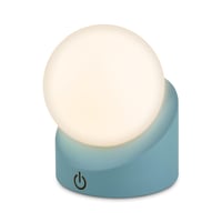 BRILONER Mini LED stolná lampa bezkáblová IP54 s dotykovým ovládaním, plynulo stmievateľná, vymeniteľná batéria, guľový tvar, vonkajšia, 10x8 1