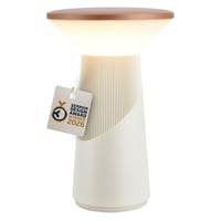 BRILONER Pilia LED stolna lampa, bežična, IP44, prigušiva - svijetlosiva-kava 1