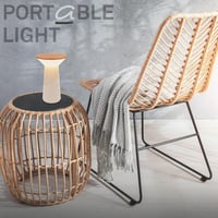 BRILONER Pilia LED asztali lámpa vezeték nélküli IP44 érintésvezérléssel szürke - Light Grey-coffee 8