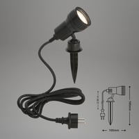 Lampă de exterior LED BRILONER Prisma Terra cu țăruș pentru înfipt în pământ, IP44, iluminat iaz, lampă de grădină, GU10, 3W, alb cald 5