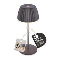 Stolná LED lampa BRILONER Riffle Mini, akumulátorová, IP44, dotykový stmievač - antracitová - 8,5x20 cm 1
