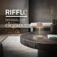 BRILONER Riffle Mini LED asztali lámpa, vezeték nélküli, érintésvezérlés, akkumulátoros, bézs - 20 cm, Beige, Mini table lamp 2