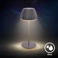 BRILONER Riffle Mini LED asztali lámpa, vezeték nélküli, érintésvezérlés, akkumulátoros, antracit 10