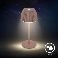 BRILONER Riffle Mini LED asztali lámpa, vezeték nélküli, IP44, érintésvezérlés, homokbarna 10