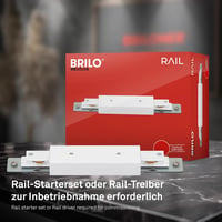 BRILONER Sínrendszer Bővítőkészlet 2x GU10 Fehér 0,75m 2