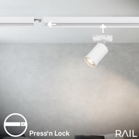 BRILONER Sínrendszer Bővítőkészlet 2x GU10 Fehér 0,75m 7