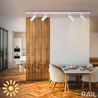 BRILONER Set tračnog sustava rasvjete, 4x LED reflektor, zakretni, stropna svjetiljka, reflektor, 1,5 m, bijeli 4