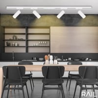 BRILONER Set tračnog sustava rasvjete, 4x LED reflektor, zakretni, stropna svjetiljka, reflektor, 1,5 m, bijeli 3