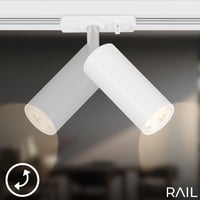 BRILONER Set tračnog sustava rasvjete, 4x LED reflektor, zakretni, stropna svjetiljka, reflektor, 1,5 m, bijeli 5
