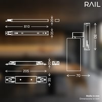 BRILONER Set tračnog sustava rasvjete, 4x LED reflektor, zakretni, stropna svjetiljka, reflektor, 1,5 m, bijeli 8
