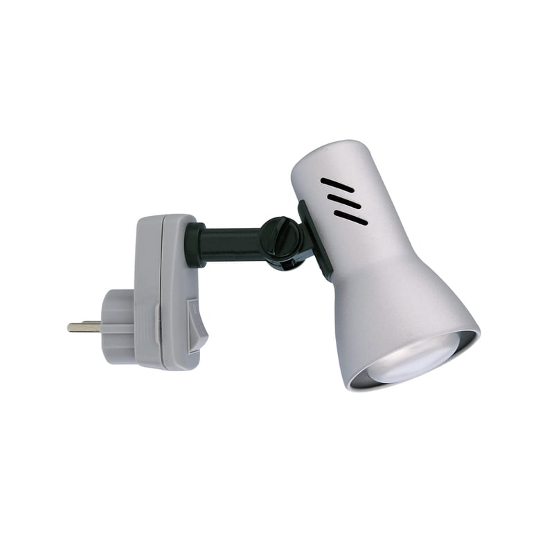 Lampă de perete cu ștecăr Briloner E14 25W, lampă de citit, rotativă și rabatabilă, culoare titan