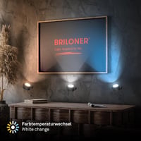 BRILONER Sticklights LED fali lámpa, érintésvezérelt, dimmelhető, mágneses, ragasztható, fekete 10