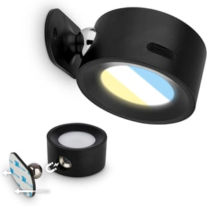 BRILONER Sticklights LED fali lámpa, érintésvezérelt, dimmelhető, mágneses, ragasztható, fekete