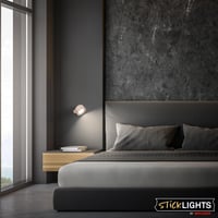 BRILONER Sticklights LED nástenné svietidlo bez káblov a vŕtania, na batérie, dotykové, stmievateľné, CCT, magnetické, nalepovacie na stenu, 9x7,5x4 cm 3