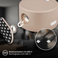 BRILONER Sticklights LED nástenné svietidlo bez káblov a vŕtania, na batérie, dotykové, stmievateľné, CCT, magnetické, nalepovacie na stenu, 9x7,5x4 cm 9
