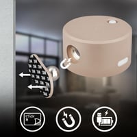 BRILONER Sticklights LED nástenné svietidlo bez káblov a vŕtania, na batérie, dotykové, stmievateľné, CCT, magnetické, nalepovacie na stenu, 9x7,5x4 cm 8