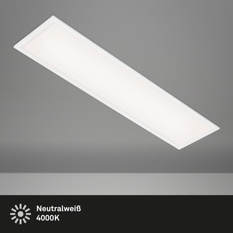 BRILONER Ultra-Vékony LED Mennyezeti Lámpa 22W 2400 Lumen Természetes Fehér Nappali Konyha - White, Modern