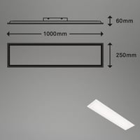 BRILONER Ultra-Vékony LED Mennyezeti Lámpa 22W 2400 Lumen Természetes Fehér Nappali Konyha - White, Modern 6