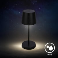 BRILONER USB-C asztali lámpa érintésvezérléssel, dimmelhető meleg fehér fény, 26x10,5cm - Black 3