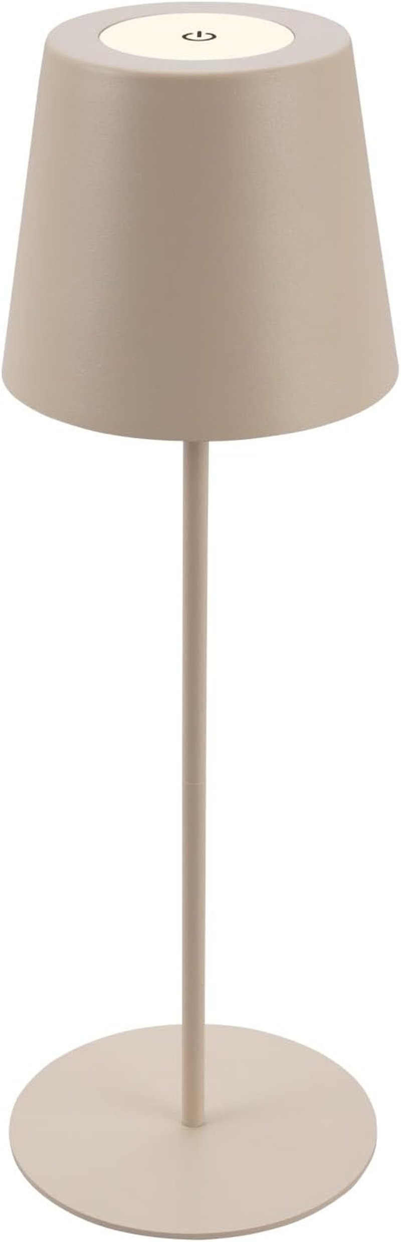 Lampă de birou BRILONER USB-C cu control tactil, variator gradual, alb cald, rezistentă la apă IP44, 36 cm - bej