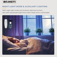 BRIMETI 100cm LED Fali Lámpa Távirányítóval - 40W 3000K-6000K Állítható Fényerő, Fekete, Nappali, Hálószoba, Lépcső, Folyosó Világítás 5