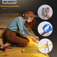 Bandă LED COB BRIMETI cu baterii, 3x1 m, alb neutru 4000K, 320 LED/m, 5V, autoadezivă, iluminat flexibil pentru bucătărie, dormitor, dulap, scară 5