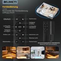 BRIMETI LED traka vanjska 230V 20 m IP65 vodootporna CCT prigušiva neonska svjetlosna traka 120LED/m toplo bijela/neutralno bijela/hladno bijela silikonska cijev s napajanjem i daljinskim upravljačem 4