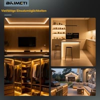 BRIMETI LED traka vanjska 230V 20 m IP65 vodootporna CCT prigušiva neonska svjetlosna traka 120LED/m toplo bijela/neutralno bijela/hladno bijela silikonska cijev s napajanjem i daljinskim upravljačem 7