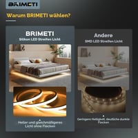 BRIMETI LED pásik exteriérový 230V 30 m vodoodolný neónový svetelný pás IP65 neutrálna biela silikón 120 LED/m na vnútorné aj vonkajšie použitie do kuchyne s napájacím zdrojom 5