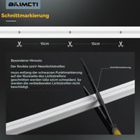BRIMETI LED pásik exteriérový 230V 30 m vodoodolný neónový svetelný pás IP65 neutrálna biela silikón 120 LED/m na vnútorné aj vonkajšie použitie do kuchyne s napájacím zdrojom 2